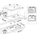 Plita incorporabila WHIRLPOOL GOFL 629/SH EE, Gaz, 4 arzatoare, Wok, silver dawn - WALTI WALTI