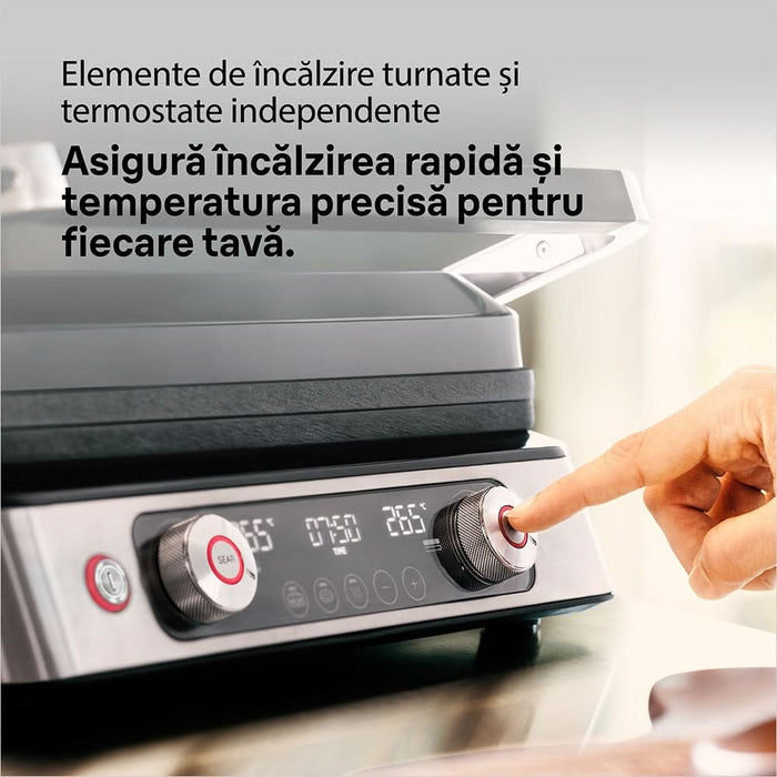 Gratar electric BRAUN MultiGrill 9 Pro CG9140, 2200W, argintiu-negru WALTI