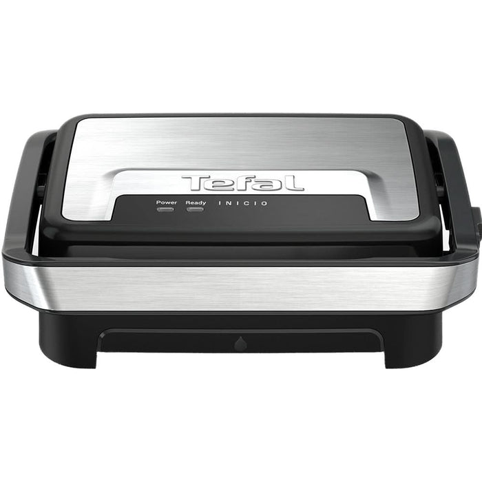 Gratar electric TEFAL Inicio Compact GC270D10, 1000W, functie Panini, argintiu-negru WALTI