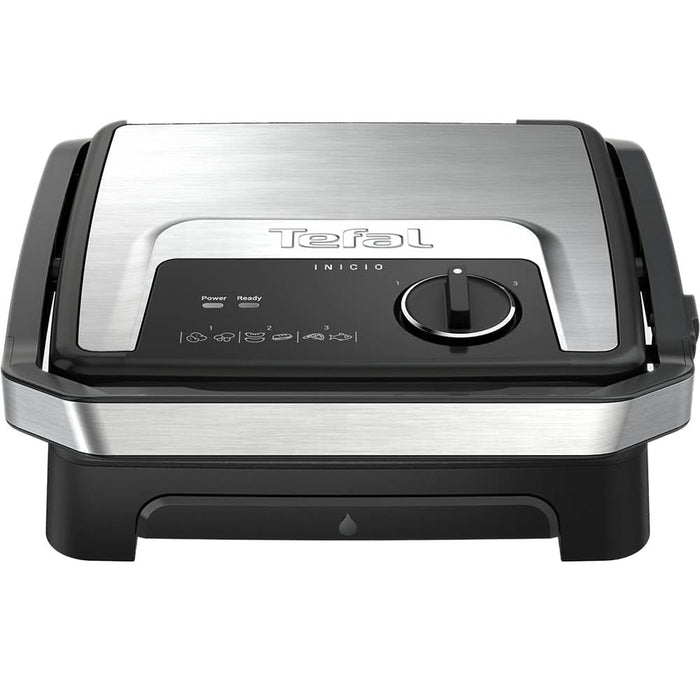 Gratar electric TEFAL Inicio Adjust GC272D10, 2180W, functie Panini, argintiu-negru WALTI