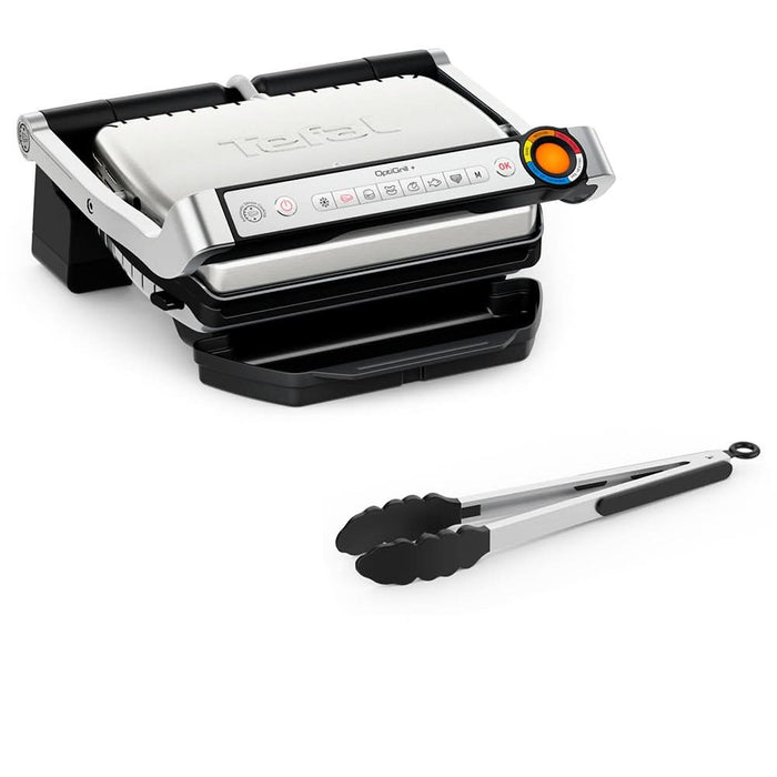 Gratar electric TEFAL OptiGrill+ GC718D10, 2000W, 6 programe automate, argintiu-negru WALTI