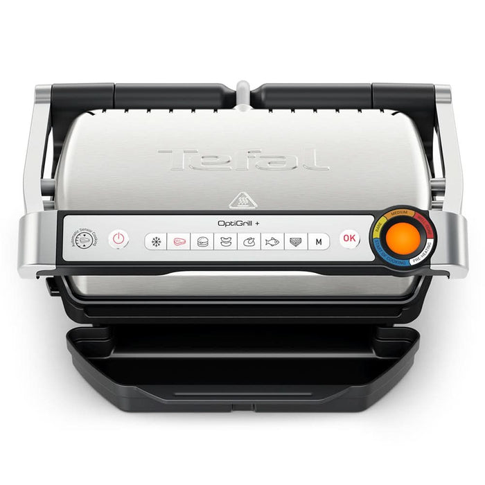 Gratar electric TEFAL OptiGrill+ GC718D10, 2000W, 6 programe automate, argintiu-negru WALTI