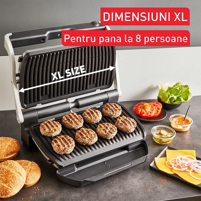 Gratar electric TEFAL OptiGrill+ XL GC728D10, 2000W, 9 programe automate, argintiu-negru WALTI