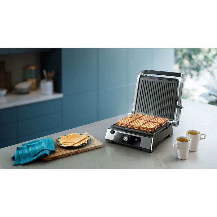 Gratar electric PHILIPS Seria 5000 HD630190, 2200W, argintiu-negru WALTI