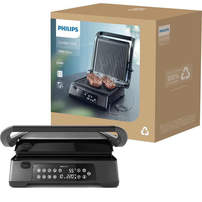 Gratar electric PHILIPS Seria 7000 HD6307/70, 2200W, negru WALTI