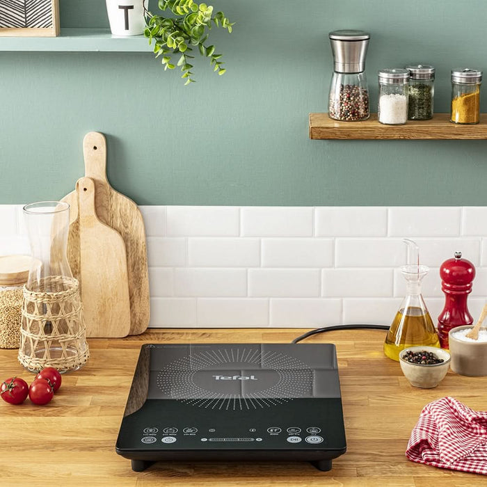 Plita cu inductie TEFAL EveryDay Slim IH210801, 1 arzator, 2100W, negru - WALTI WALTI