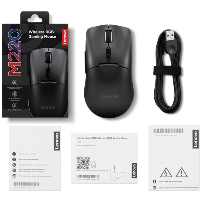 Mouse Gaming Wireless LENOVO Legion M220, 5000 dpi, negru WALTI