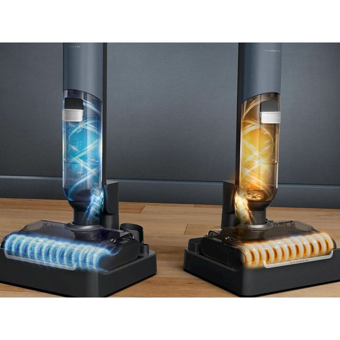 Aspirator vertical cu spalare ROWENTA X-Clean 5 Pro GZ5436E0, 0.65l, 28.8V, autonomie max 50 min, albastru-argintiu WALTI