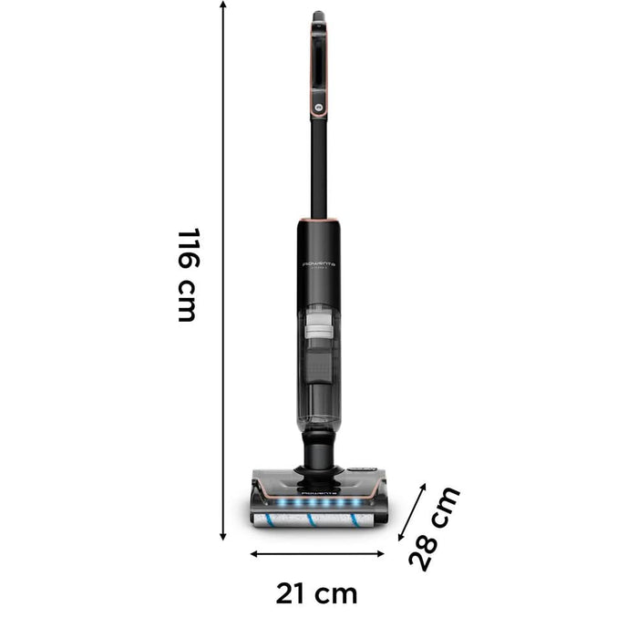 Aspirator vertical cu spalare ROWENTA X-Clean 7 GZ5736E0, 0.5l, 29.6V, autonomie max 50 min, negru - WALTI WALTI