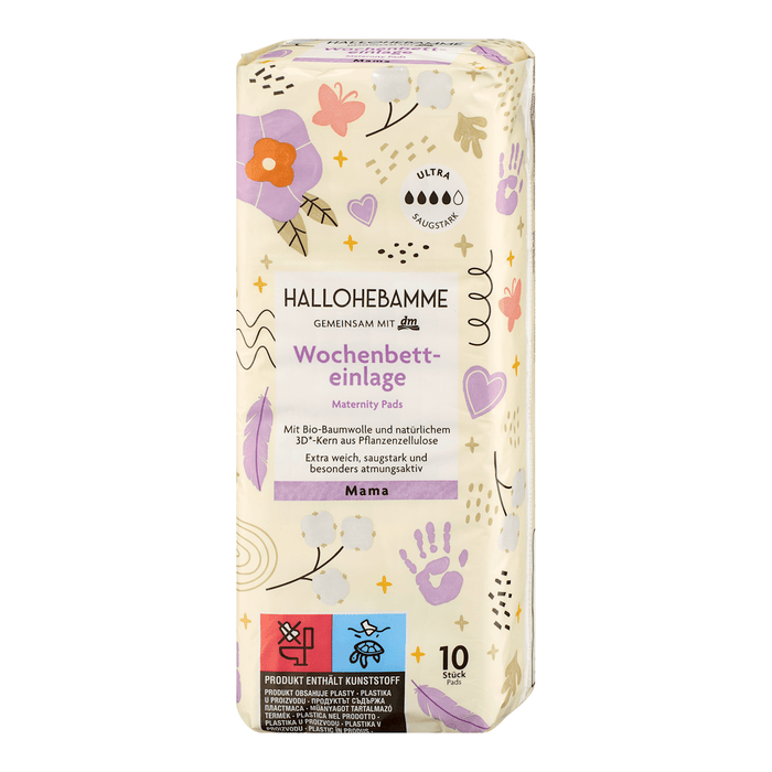 HALLOHEBAMME Absorbante post-partum, 10 buc WALTI