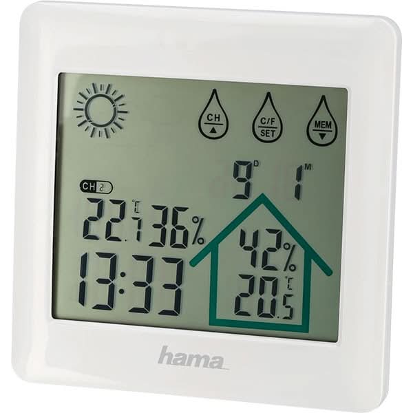Statie meteo HAMA Action, alb WALTI