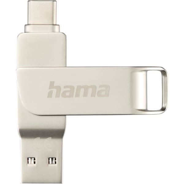 Memorie USB HAMA Rotate Pro 182491, 128GB, Type C - USB 3.1, argintiu WALTI