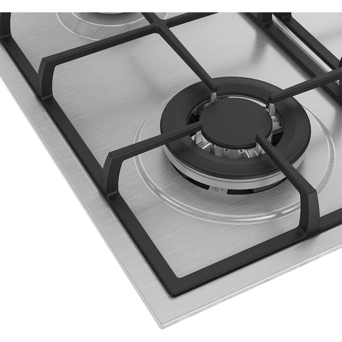 Plita incorporabila BEKO HBIAG64225SX, Gaz, 4 arzatoare, Wok, inox WALTI