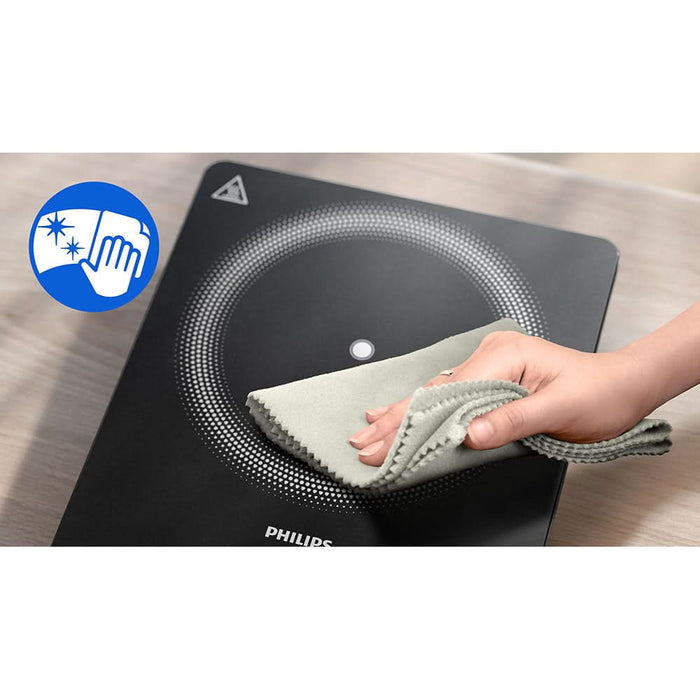 Plita cu inductie PHILIPS Seria 3000 HD5830/90, 1 arzator, 2000W, negru WALTI