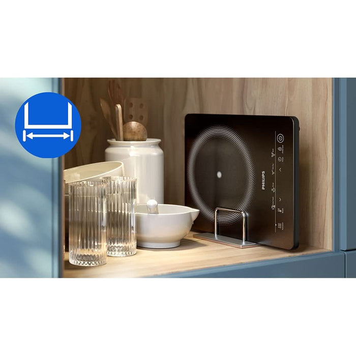 Plita cu inductie PHILIPS Seria 3000 HD5830/90, 1 arzator, 2000W, negru WALTI