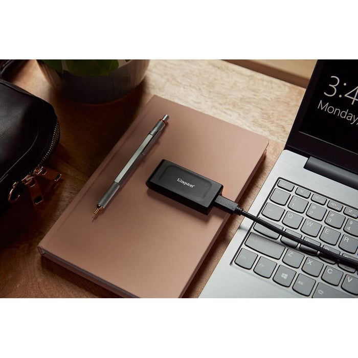 SSD extern KINGSTON XS1000, 1TB, USB 3.2 Gen 2 Type-C, negru WALTI