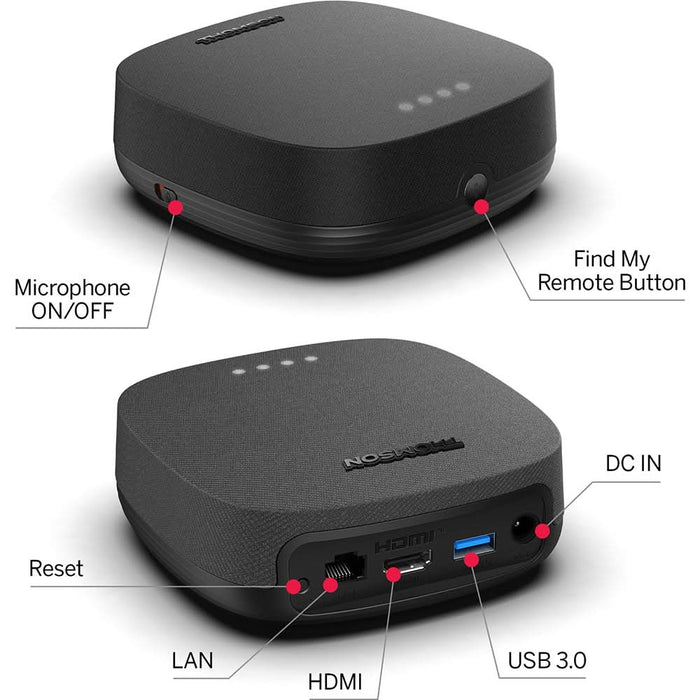 Mediaplayer THOMSON Streaming Box Plus 270, 4K, Wi-Fi, Bluetooth, HDMI, HDR10, negru WALTI