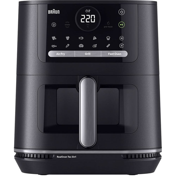 Friteuza cu aer cald BRAUN MultiFry 5 HF5075, 6l, 1.6kg, 2400W, negru-argintiu WALTI
