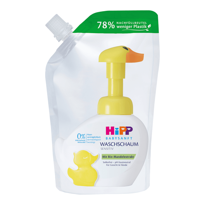 HiPP Babysanft Rezervă spumă de baie pentru bebeluși, 250 ml WALTI