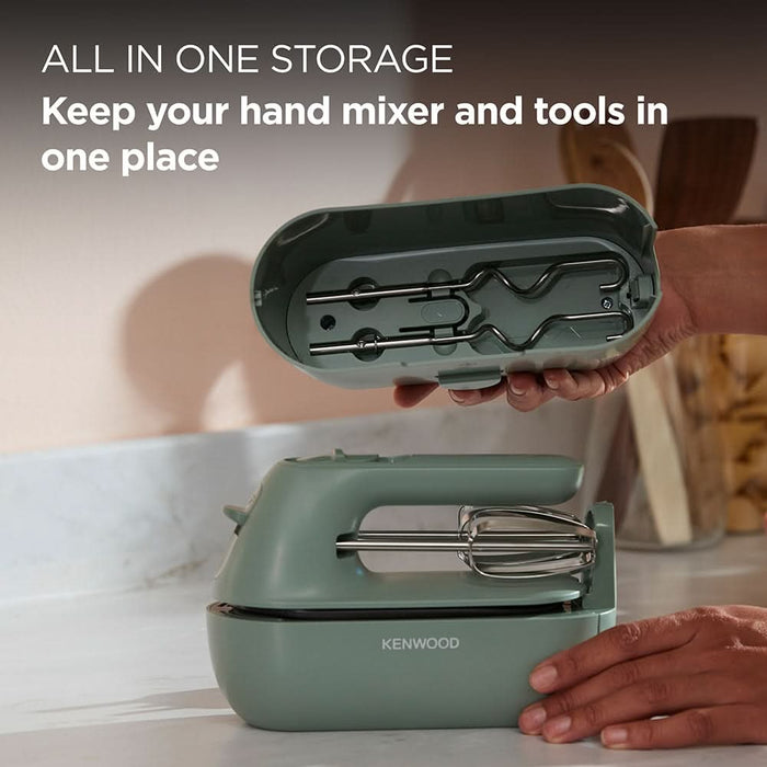Mixer de mana KENWOOD QuickMix Go HMP40.000GR, 350W, 5 trepte viteza, verde WALTI
