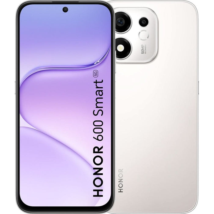 Telefon HONOR 600 Smart 5G, 128GB, 4GB RAM, Dual SIM, Meteor Silver - WALTI WALTI