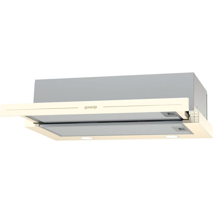 Hota incorporabila telescopica GORENJE BHP62CLI, 1 motor, 435 m3/h, L 60 cm, bej - WALTI WALTI