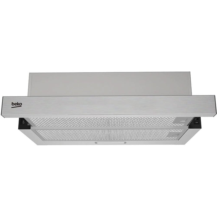 Hota incorporabila telescopica BEKO HNT63322XH, 1 motor, 320 m3/h, L 60 cm, inox WALTI