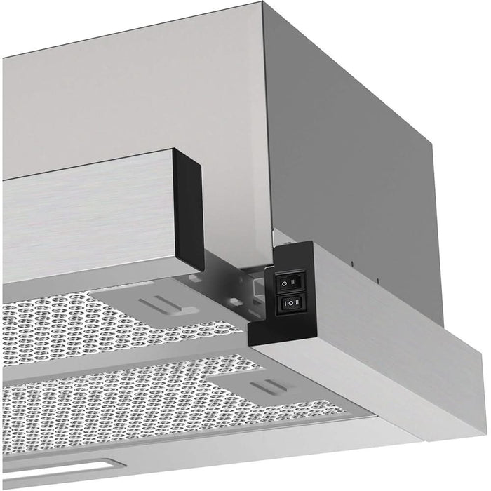 Hota incorporabila telescopica BEKO HNT63322XH, 1 motor, 320 m3/h, L 60 cm, inox WALTI