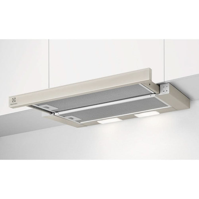 Hota incorporabila telescopica ELECTROLUX LFP326AS, 1 motor, 410 m3/h, L 60 cm, auriu WALTI