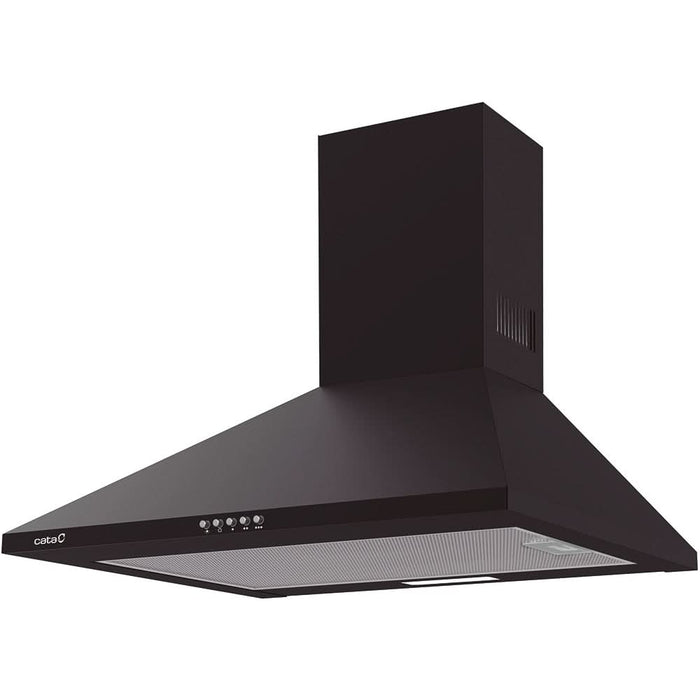 Hota decorativa CATA Omega 600 BK/M, 1 motor, 645 m3/h, L 60 cm, negru WALTI