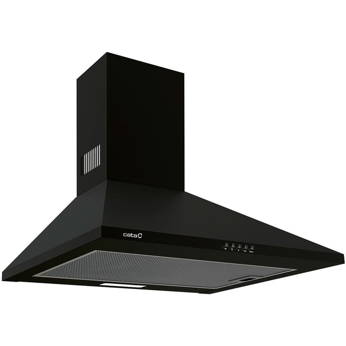 Hota decorativa CATA Omega 600 BK/M, 1 motor, 645 m3/h, L 60 cm, negru WALTI