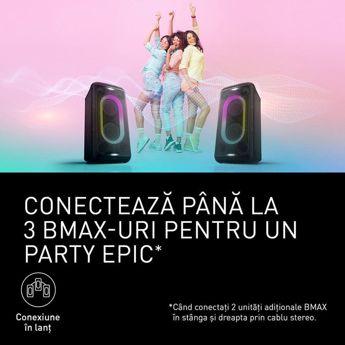 Boxa portabila PANASONIC SC-BMAX10, 150W RMS, Bluetooth, negru WALTI