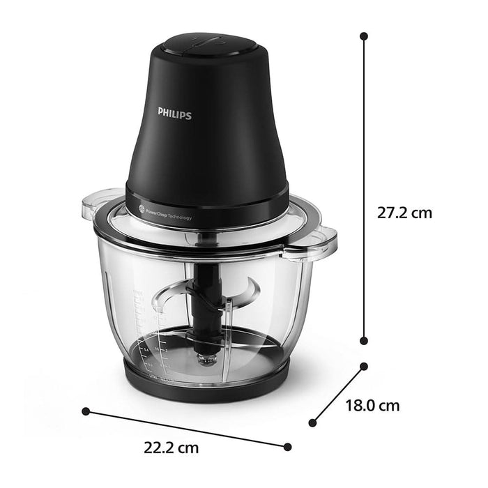 Tocator PHILIPS Seria 3000 HR1502/00,2l, 500W, 2 trepte viteza, negru - WALTI WALTI