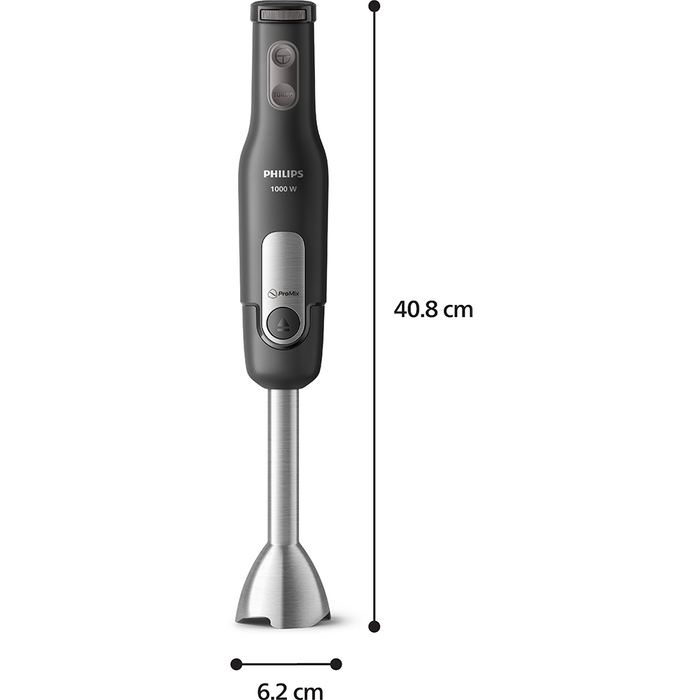 Mixer vertical PHILIPS Seria 3000 HR2561/00, 1000W, 4 trepte viteza, negru - WALTI WALTI