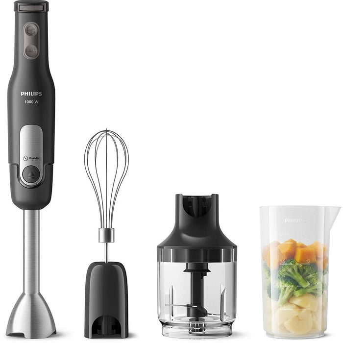 Mixer vertical PHILIPS Seria 3000 HR2563/00, 1000W, 4 trepte viteza, negru - WALTI WALTI