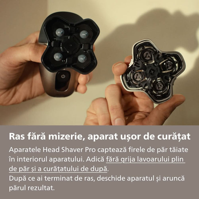 Aparat de ras pentru cap PHILIPS Pro Series 5000 HS5980/15, autonomie 60 min, 4 elemente de ras, negru WALTI