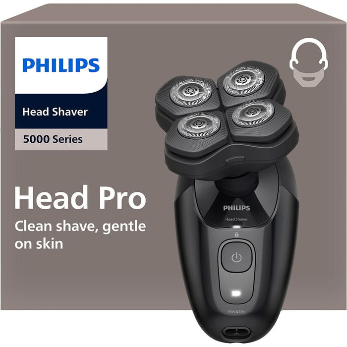 Aparat de ras pentru cap PHILIPS Pro Series 5000 HS5980/15, autonomie 60 min, 4 elemente de ras, negru WALTI