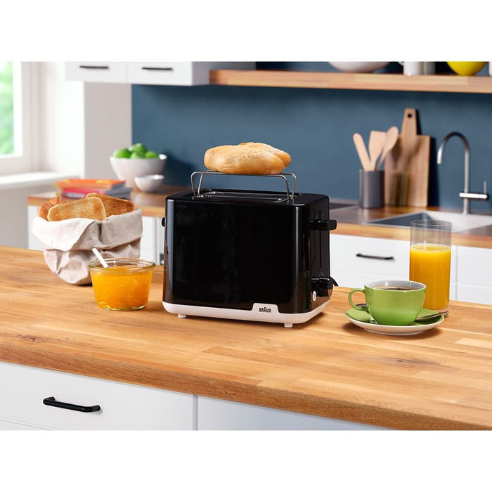 Prajitor de paine BRAUN Breakfast 1 HT1010WH, 2 felii, 900W, negru - WALTI WALTI