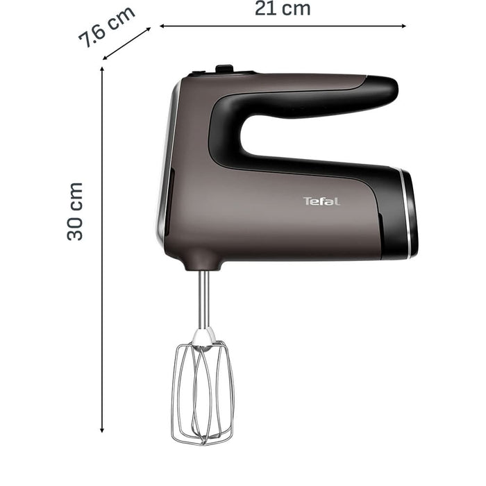 Mixer de mana TEFAL Powermix Silence HT660EE0, 850W, 5 trepte viteza, gri-negru WALTI