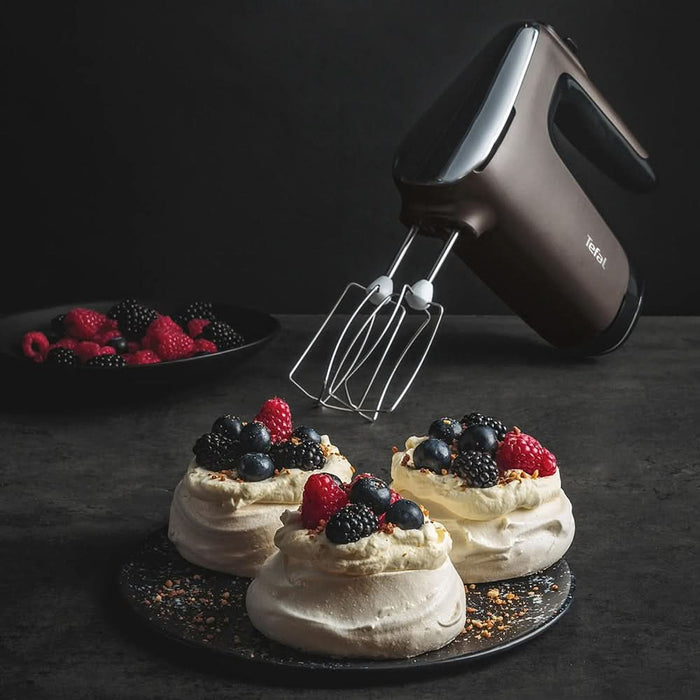 Mixer de mana TEFAL Powermix Silence HT660EE0, 850W, 5 trepte viteza, gri-negru WALTI