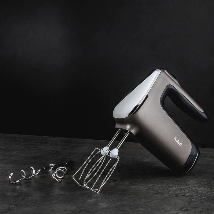 Mixer de mana TEFAL Powermix Silence HT660EE0, 850W, 5 trepte viteza, gri-negru WALTI