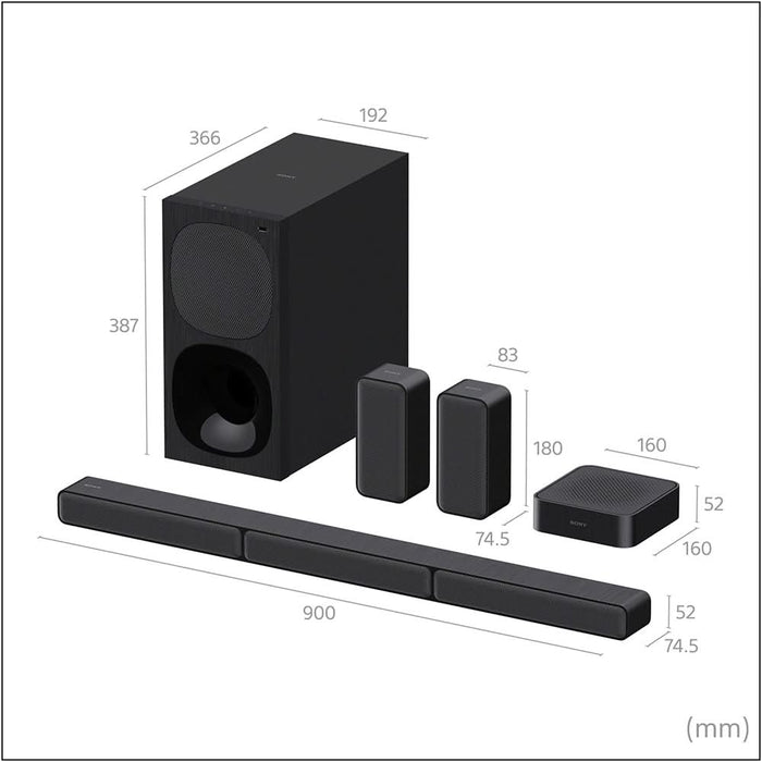 Soundbar SONY HT-S40R, 5.1, 600W, Bluetooth, Dolby, negru WALTI