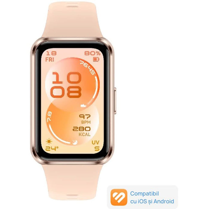 Bratara fitness HUAWEI Band 11, Android /iOS, Beige Fluoroelastomer Strap WALTI