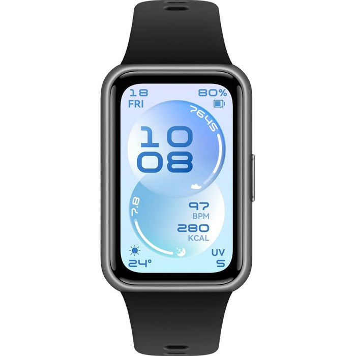 Bratara fitness HUAWEI Band 11, Android /iOS, Black Fluoroelastomer Strap WALTI