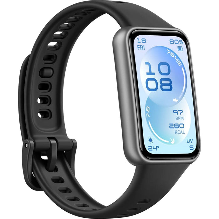 Bratara fitness HUAWEI Band 11, Android /iOS, Black Fluoroelastomer Strap WALTI
