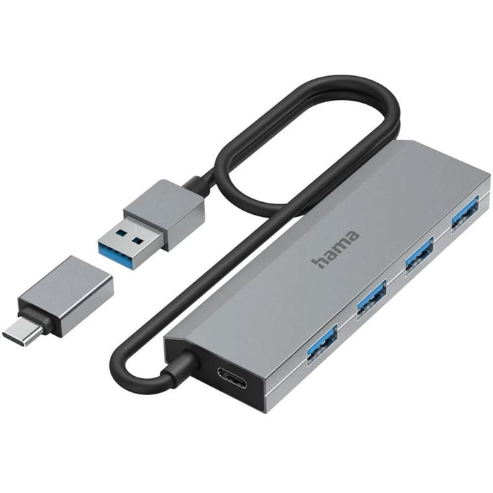 Hub USB HAMA 200138, USB 3.2, gri WALTI