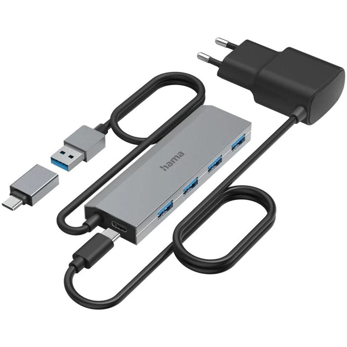 Hub USB HAMA 200138, USB 3.2, gri WALTI