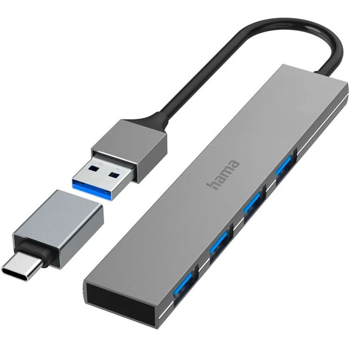 Hub USB HAMA 200141, USB 3.2, gri WALTI