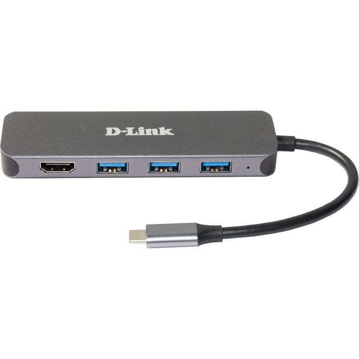 Hub USB D-LINK DUB-2333, 5 in 1, USB 3.0, HDMI, USB-C, negru WALTI
