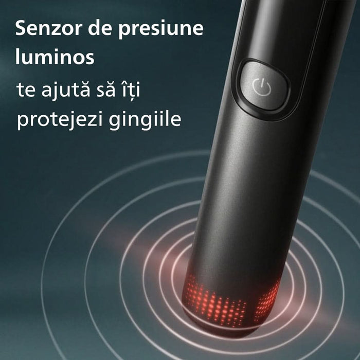 Periuta de dinti electrica PHILIPS Sonicare Advanced Clean HX3792/11, 31000 miscari/min, 5 programe, 1 capat, negru WALTI